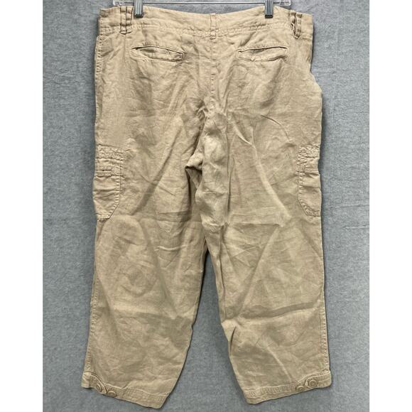 Tommy Bahama Linen Cargo Pants Size 10 - Picture 2 of 4